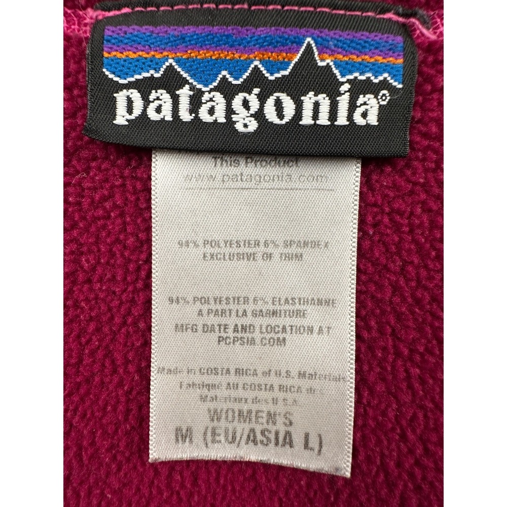 Patagonia Polartec Lightweight Full-Zip Hoody Deep Plum W's Medium Jacket - Picture 5 of 12